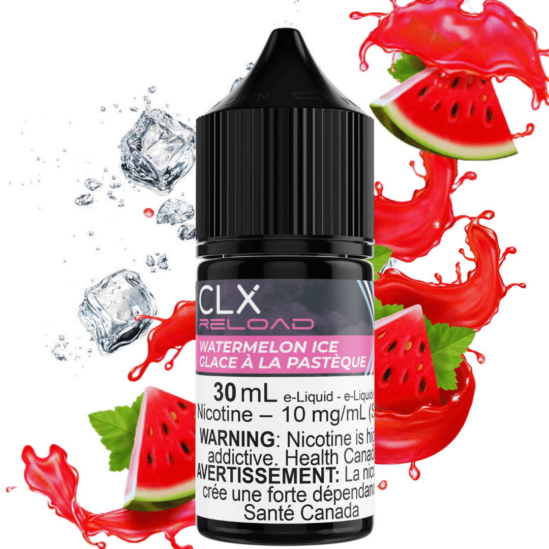 Watermelon Ice Salt by CLX Reload E-Liquid 30mL / 10mg Brandon Vape SuperStore and Cannabis Manitoba Canada