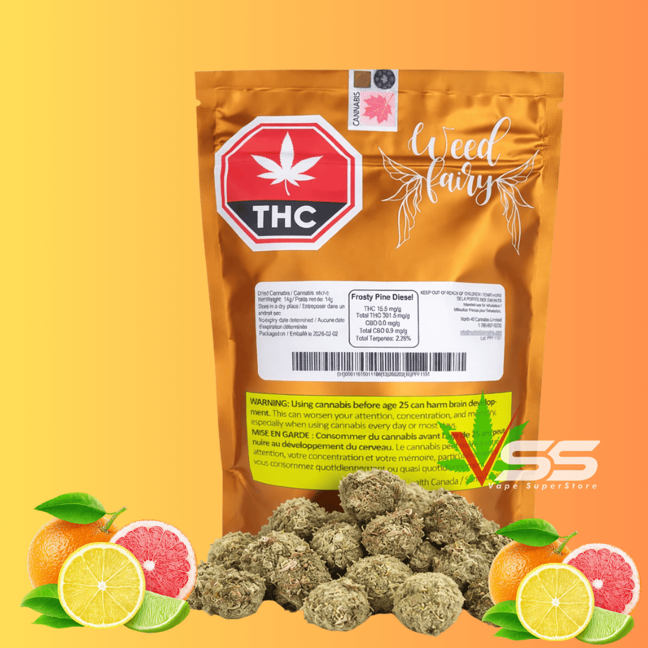 Weed Fairy Pine Diesel Sativa Flower-28g Brandon Vape SuperStore and Cannabis Manitoba Canada