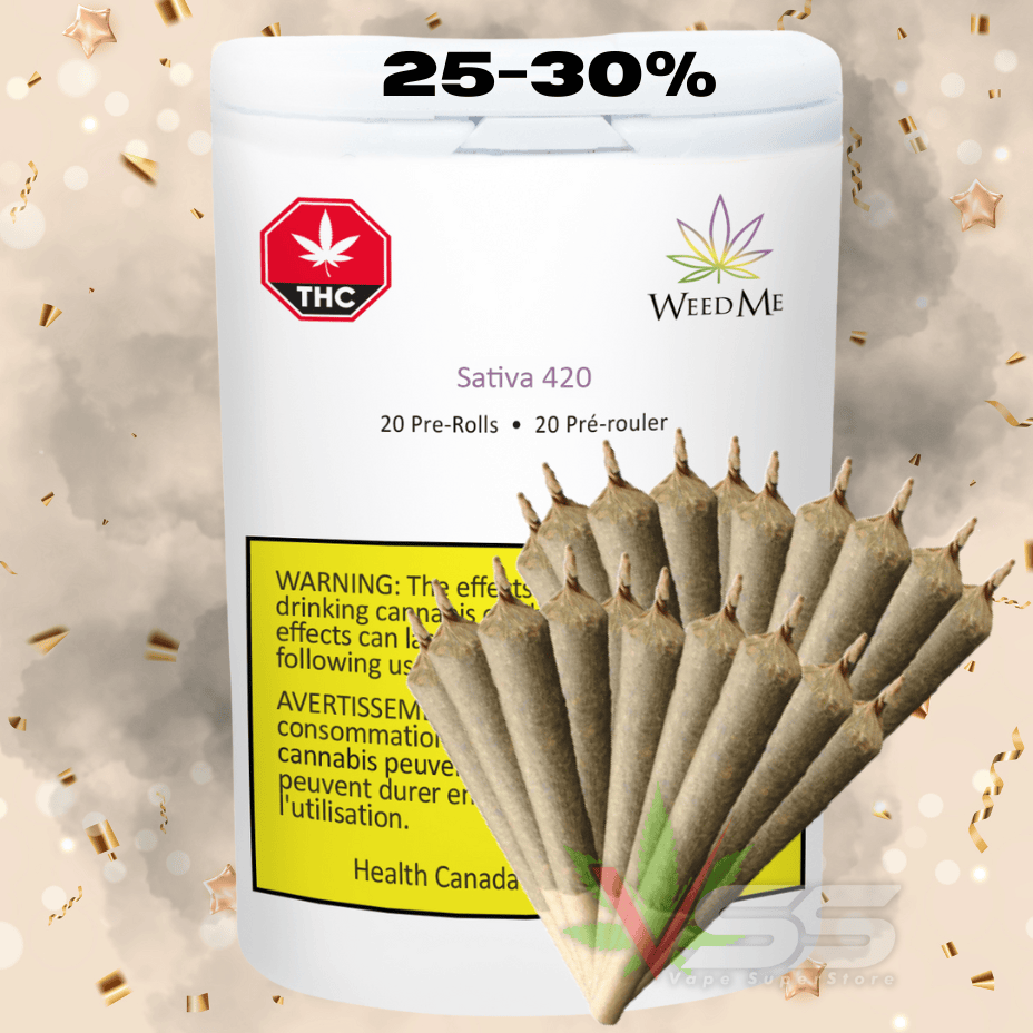 Weed Me Grind Sativa Pre-rolls 20x0.4g Brandon Vape SuperStore and Cannabis Manitoba Canada