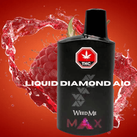 Weed Me Raspberry Rush Liquid Diamond Sativa Disposable Vape-1g Brandon Vape SuperStore and Cannabis Manitoba Canada