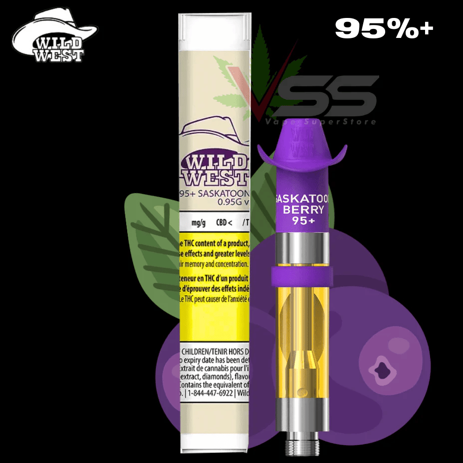 Wild West 95+ Saskatoon Berry Liquid Diamond Cart-0.95g 0.95g Brandon Vape SuperStore and Cannabis Manitoba Canada