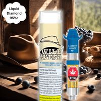 Wild West Blueberry Bronco Liquid Diamond Cartridge-0.95g 0.95g Brandon Vape SuperStore and Cannabis Manitoba Canada