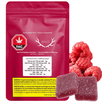WYLD Raspberry Sativa Enhanced Gummies-2/pk 2/pk Brandon Vape SuperStore and Cannabis Manitoba Canada