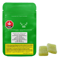 WYLD Sour Apple Sativa THC Gummies-2x5mg 2x5mg Brandon Vape SuperStore and Cannabis Manitoba Canada
