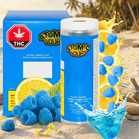 XMG Atomic Sours Blue Razz Lemonade THC:CBG Beverage - 4x10mg Brandon Vape SuperStore and Cannabis Manitoba Canada