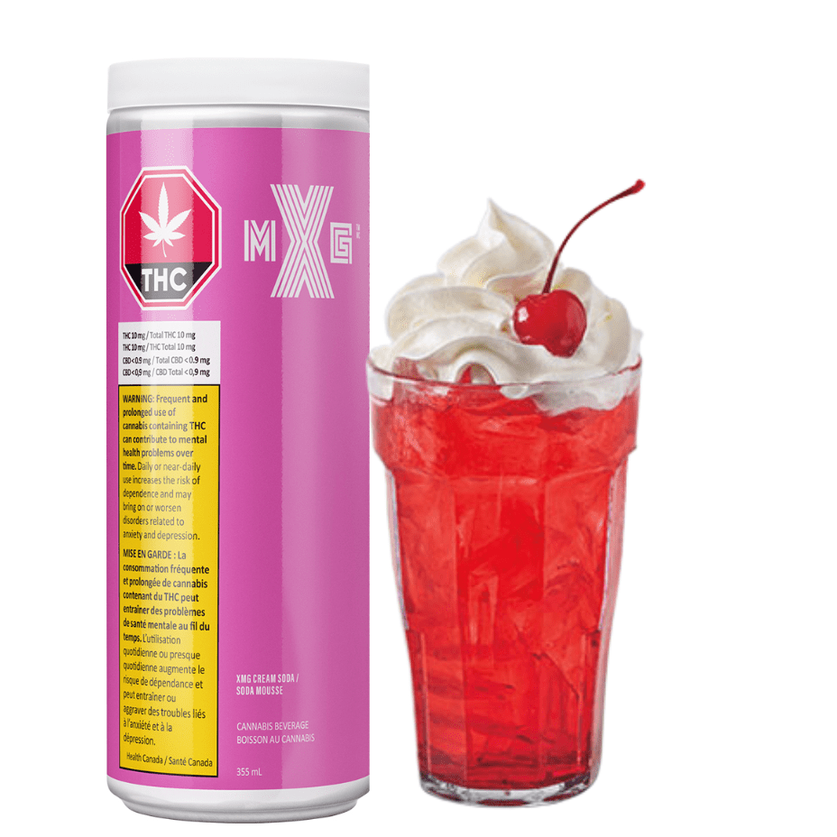XMG Cream Soda THC Infused Beverage-355ml 355ml Brandon Vape SuperStore and Cannabis Manitoba Canada