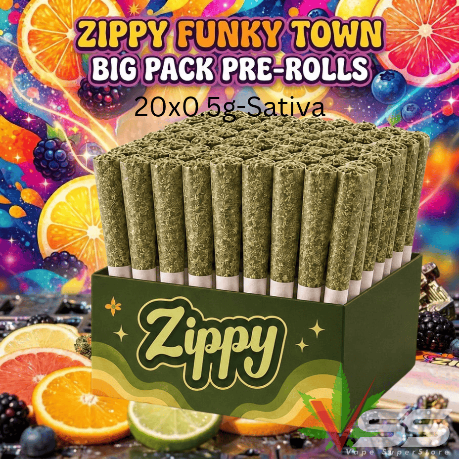 Zippy Funky Town Sativa Pre-Rolls-20x0.5g Brandon Vape SuperStore and Cannabis Manitoba Canada