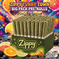 Zippy Funky Town Sativa Pre-Rolls-20x0.5g Brandon Vape SuperStore and Cannabis Manitoba Canada