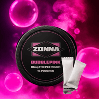 Zonna Bubble Pink THC Pouches - 15x10mg Brandon Vape SuperStore and Cannabis Manitoba Canada